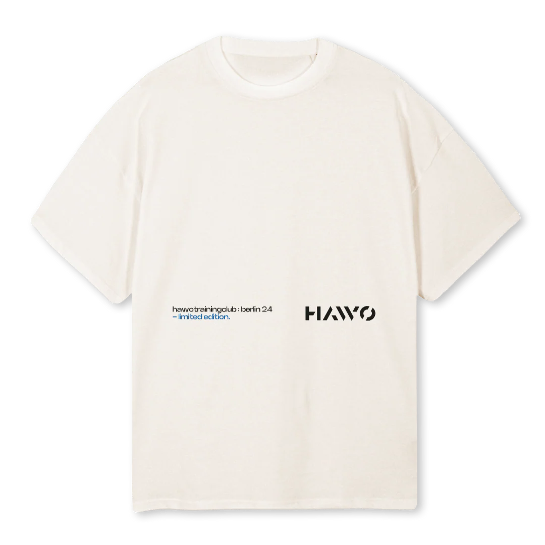 BERLINLIMITED Vintage White Oversized Tee.