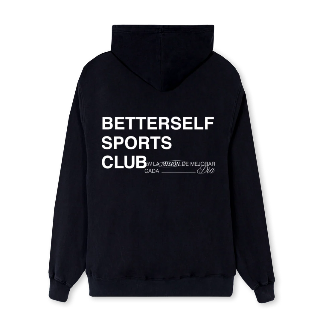 BETTERSELF Black Regular Hoodie. - Image 2