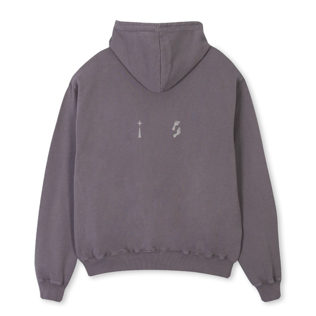 BFG CLOTH WALKER Pigment Grey Oversized Hoodie. - Image 2