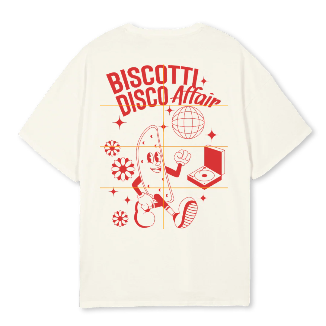 BISCOTTITESTFIVE Cream Oversized Tee. - Image 2