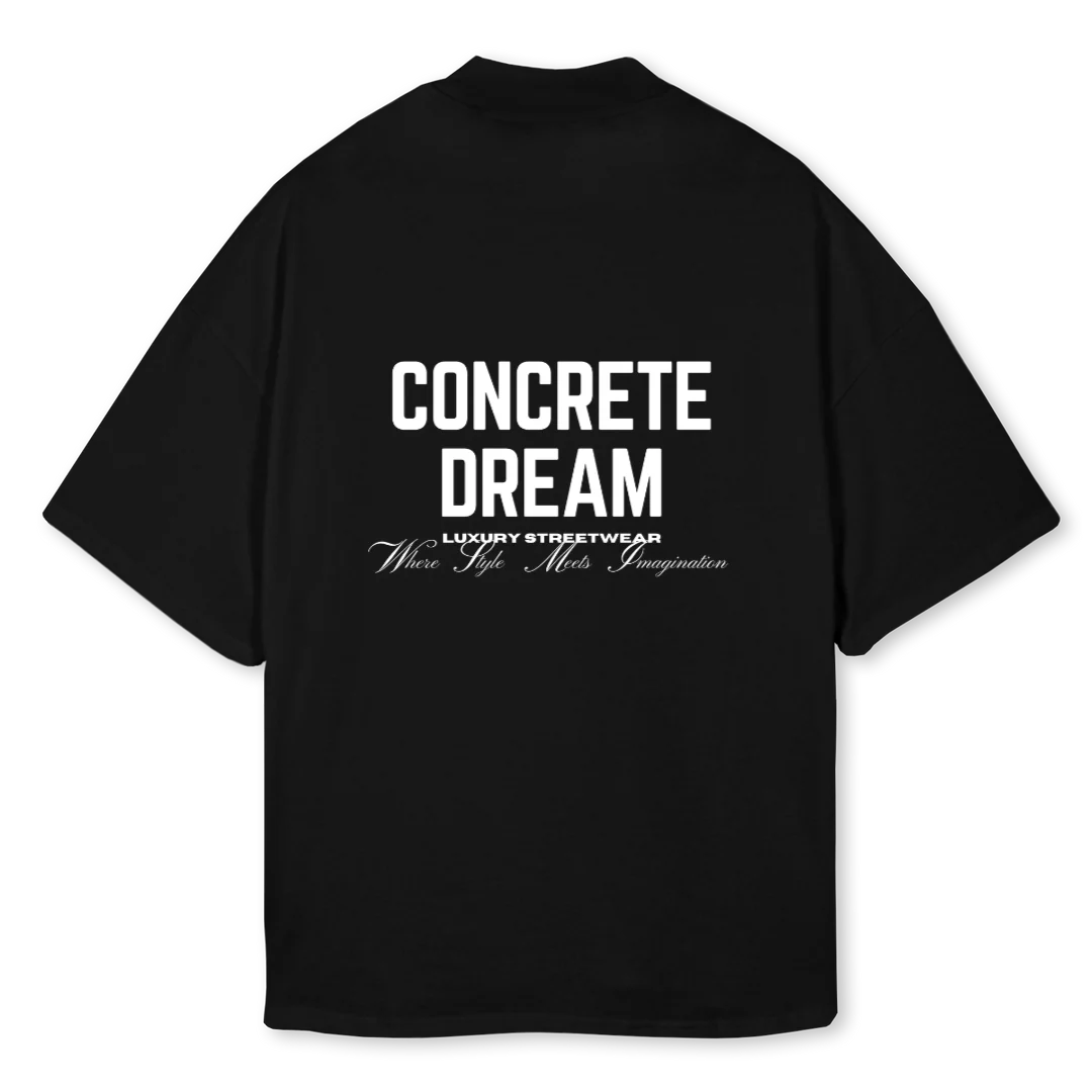 BLA Black Oversized Mock Neck Tee. - Image 2