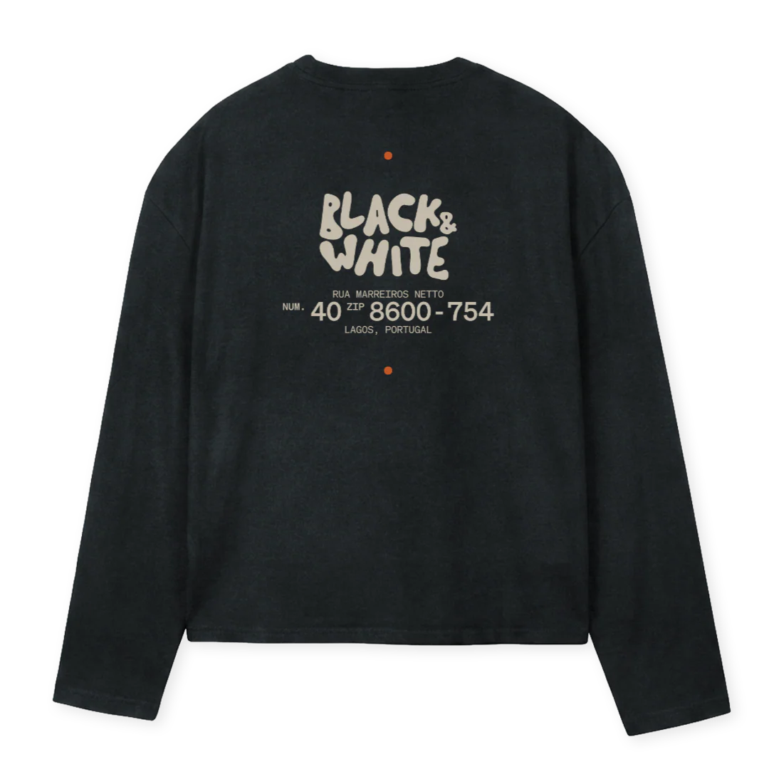 BLAC_LSVB Vintage Black Oversized Boxy LS Tee. - Image 2