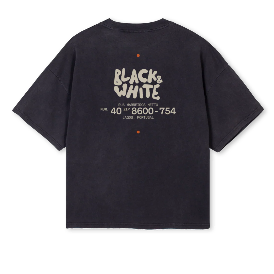 BLAC_VB Vintage Black Oversized Boxy Tee. - Image 2