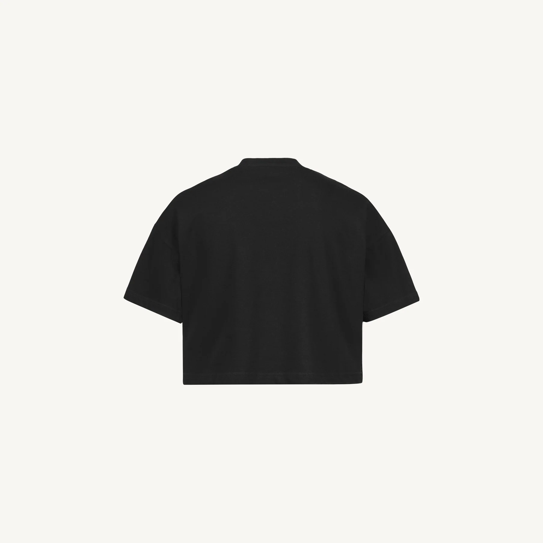 Black Cropped Oversized Tee. - Image 4