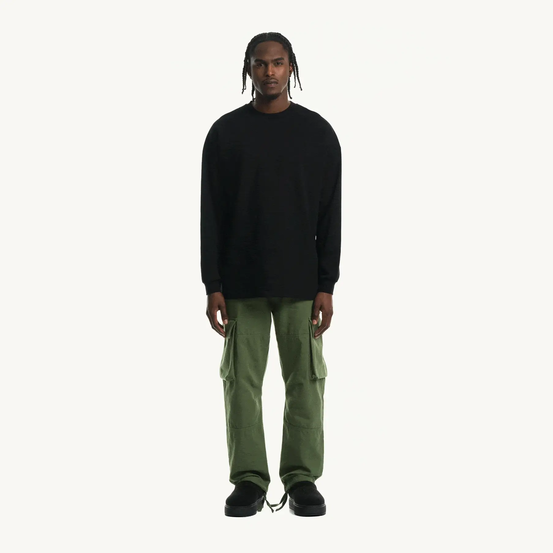 Black Oversized LS Tee. - Image 4
