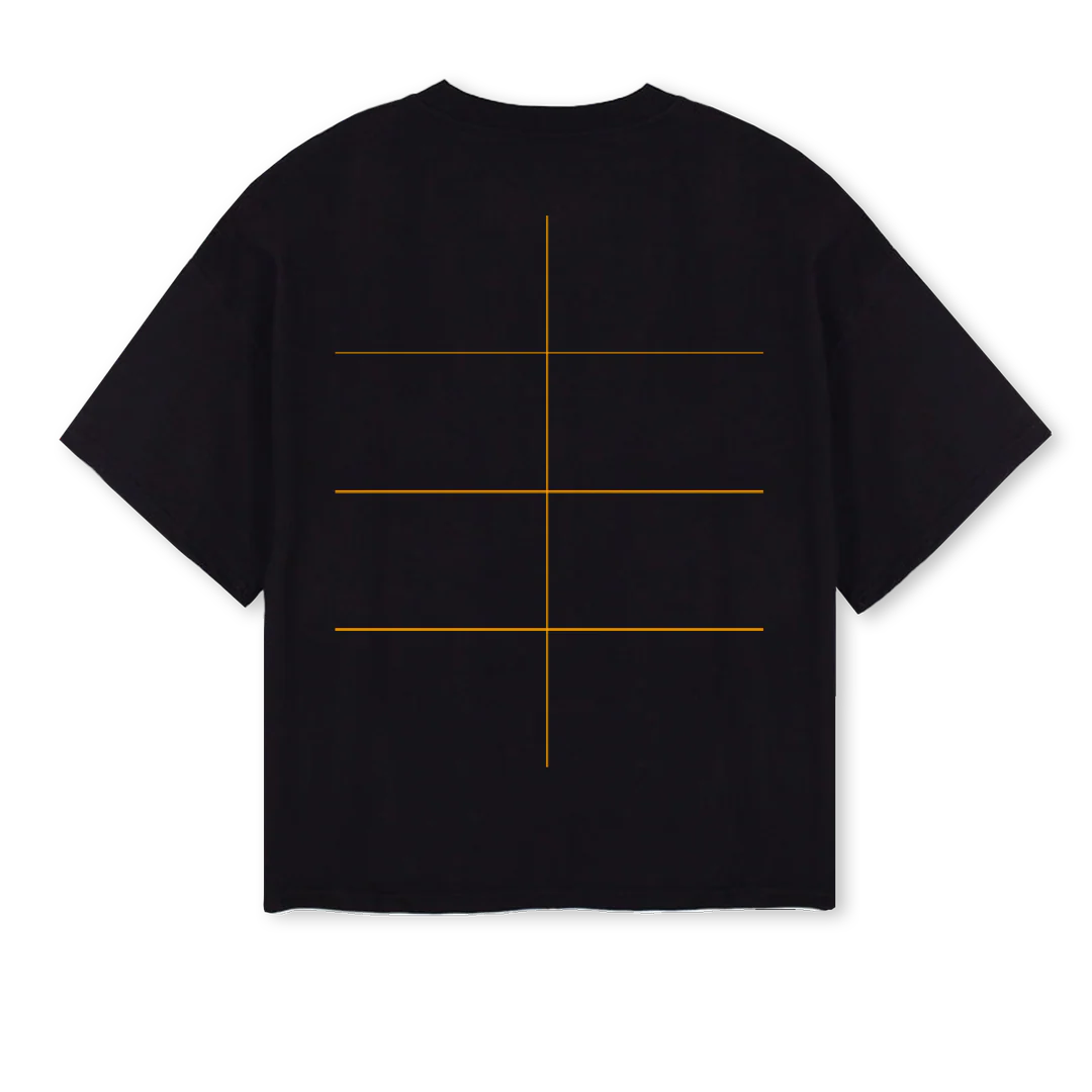 BLACKBOXYGRILS Black Oversized Boxy Tee. - Image 2