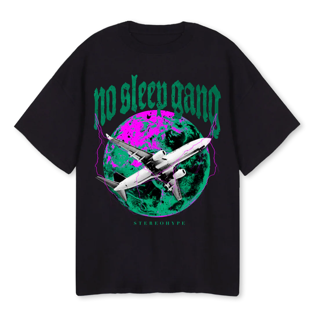 BLACKGREENPINK Black Oversized Tee.