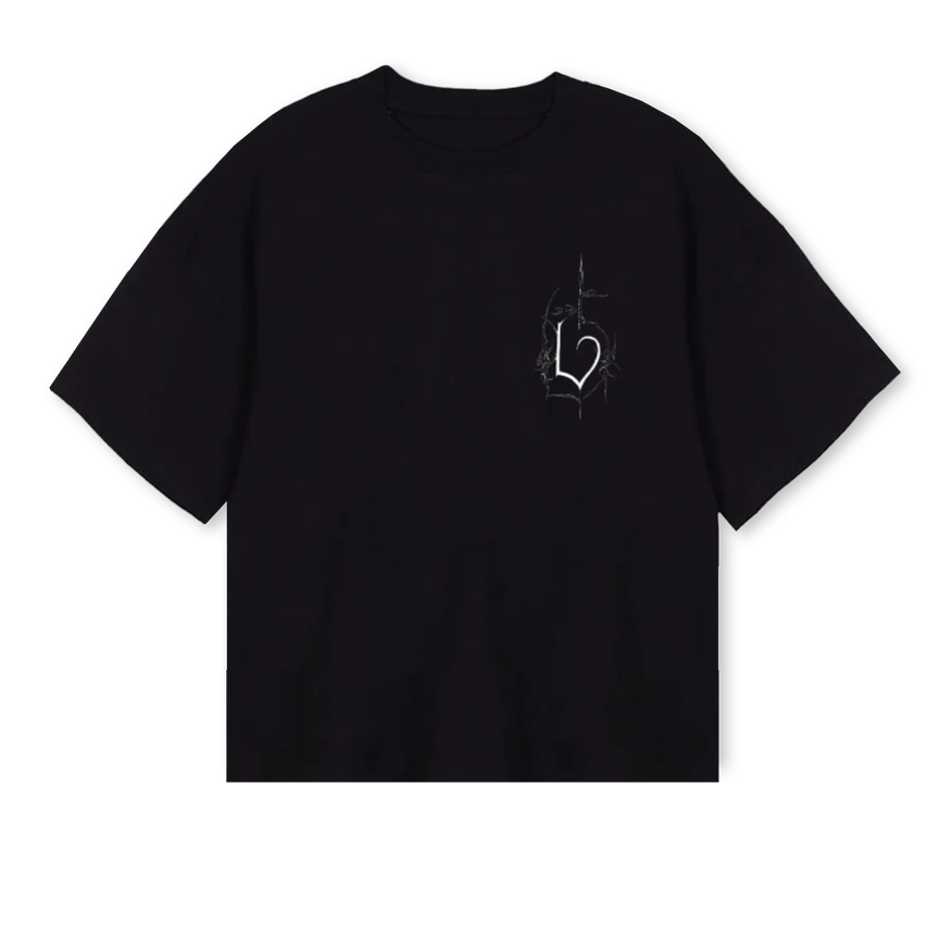 BLACKPROGRAMMED Black Oversized Boxy Tee.