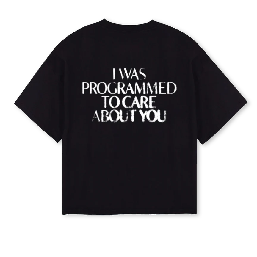 BLACKPROGRAMMED Black Oversized Boxy Tee. - Image 2