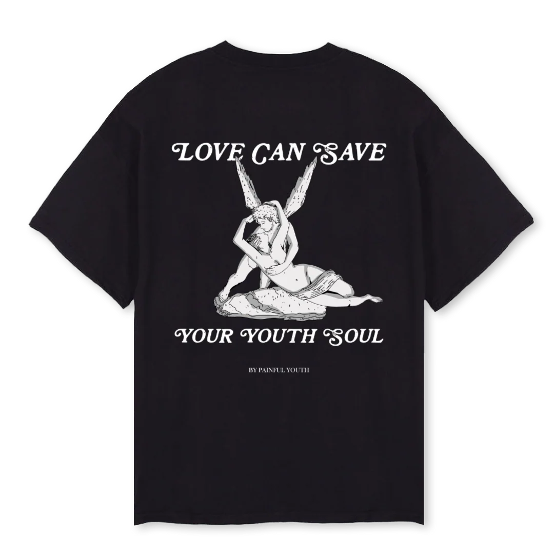 BLACKSTDROP Black Oversized Tee. - Image 2