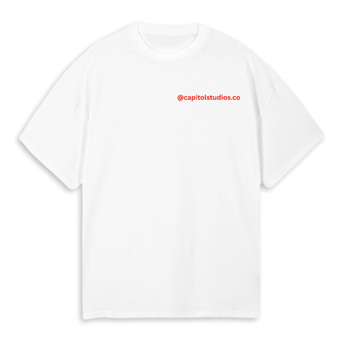 BLANCA CREAT White Oversized Tee.