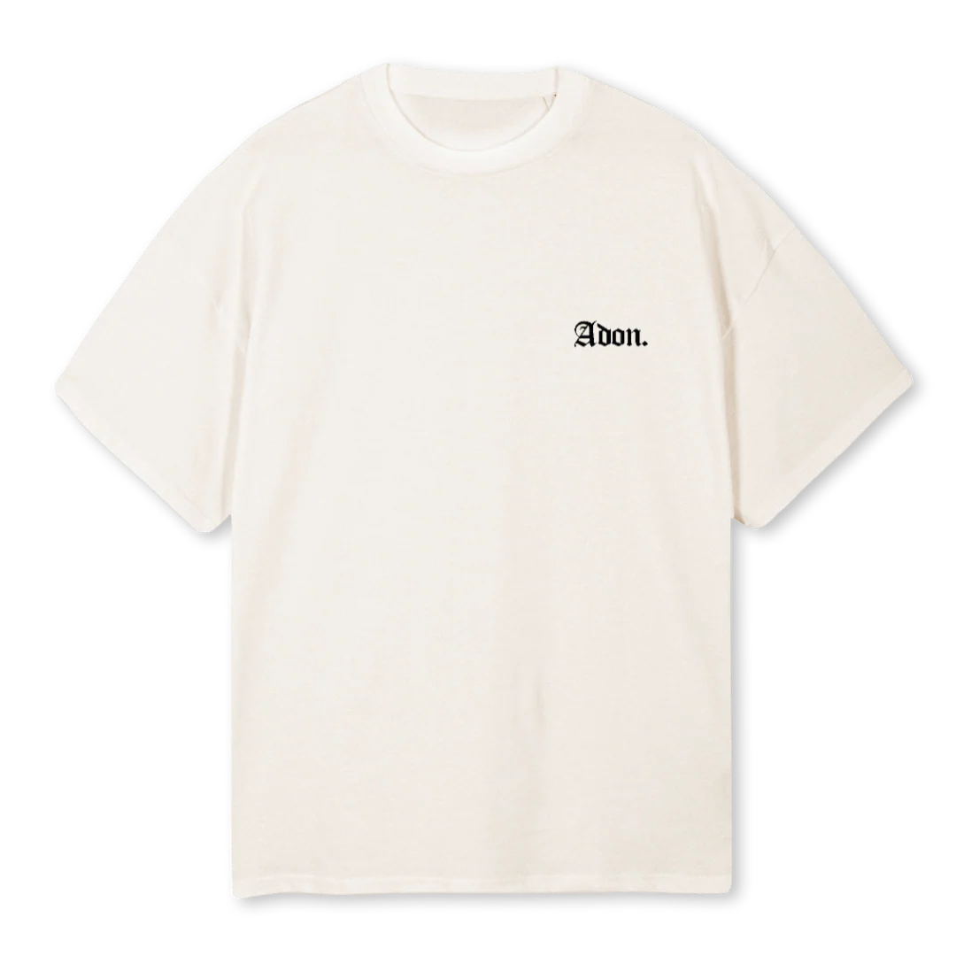 BLINDCOMMUNIONWHITE Vintage White Oversized Tee.