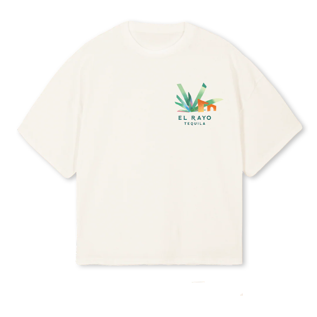 BLJF MARIO Vintage White Oversized Boxy Tee.