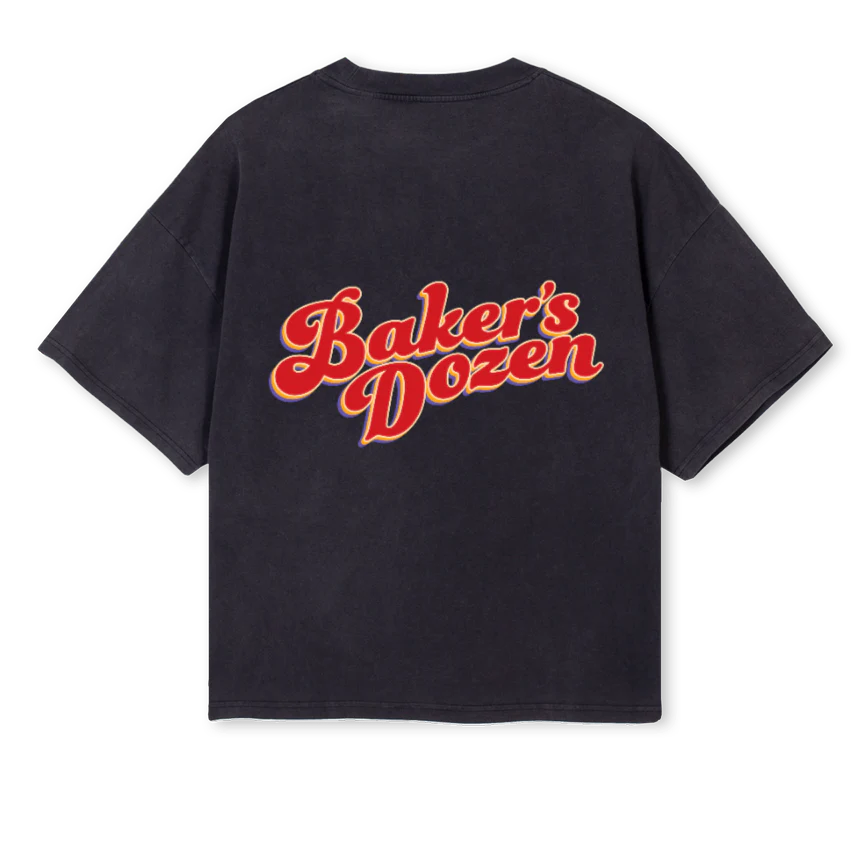 JBSALMON_VB Vintage Black Oversized Boxy Tee - Image 2