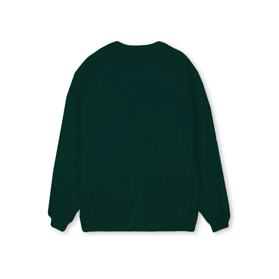 BLOCKIN GREENSWEATER Wild Green Regular Crewneck Sweater. - Image 2