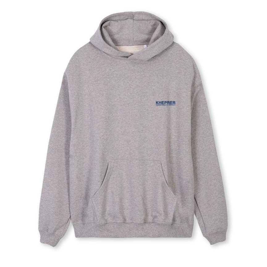 BLURHOODIE Grey Marl Regular Hoodie.