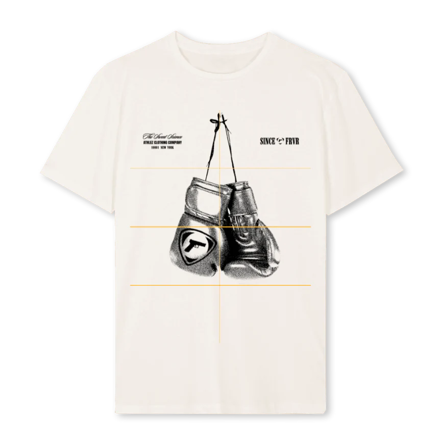 BOXINGBETA Vintage White Regular Tee.