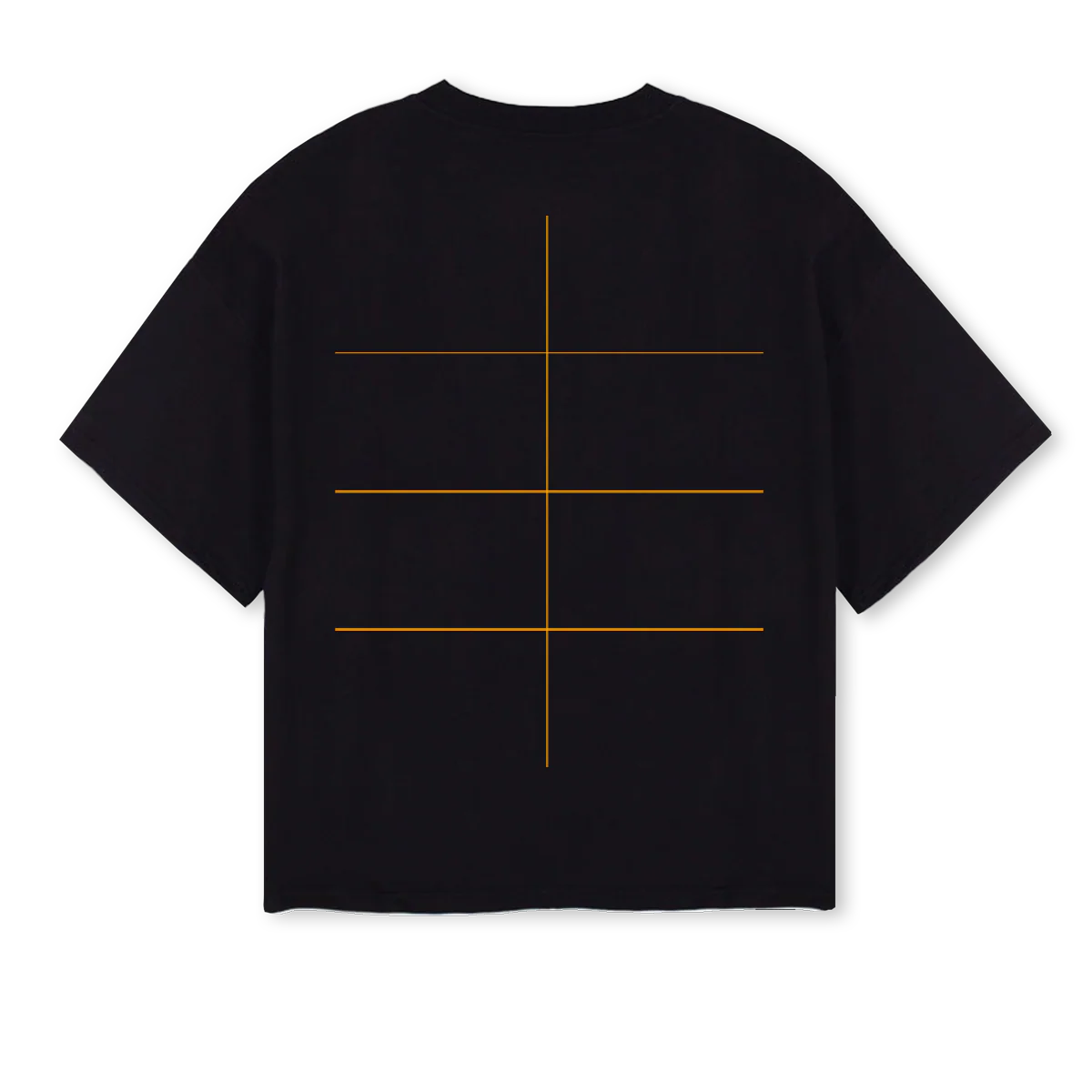 BOXLOGOTEEFRONT_2 Black Oversized Boxy Tee. - Image 2