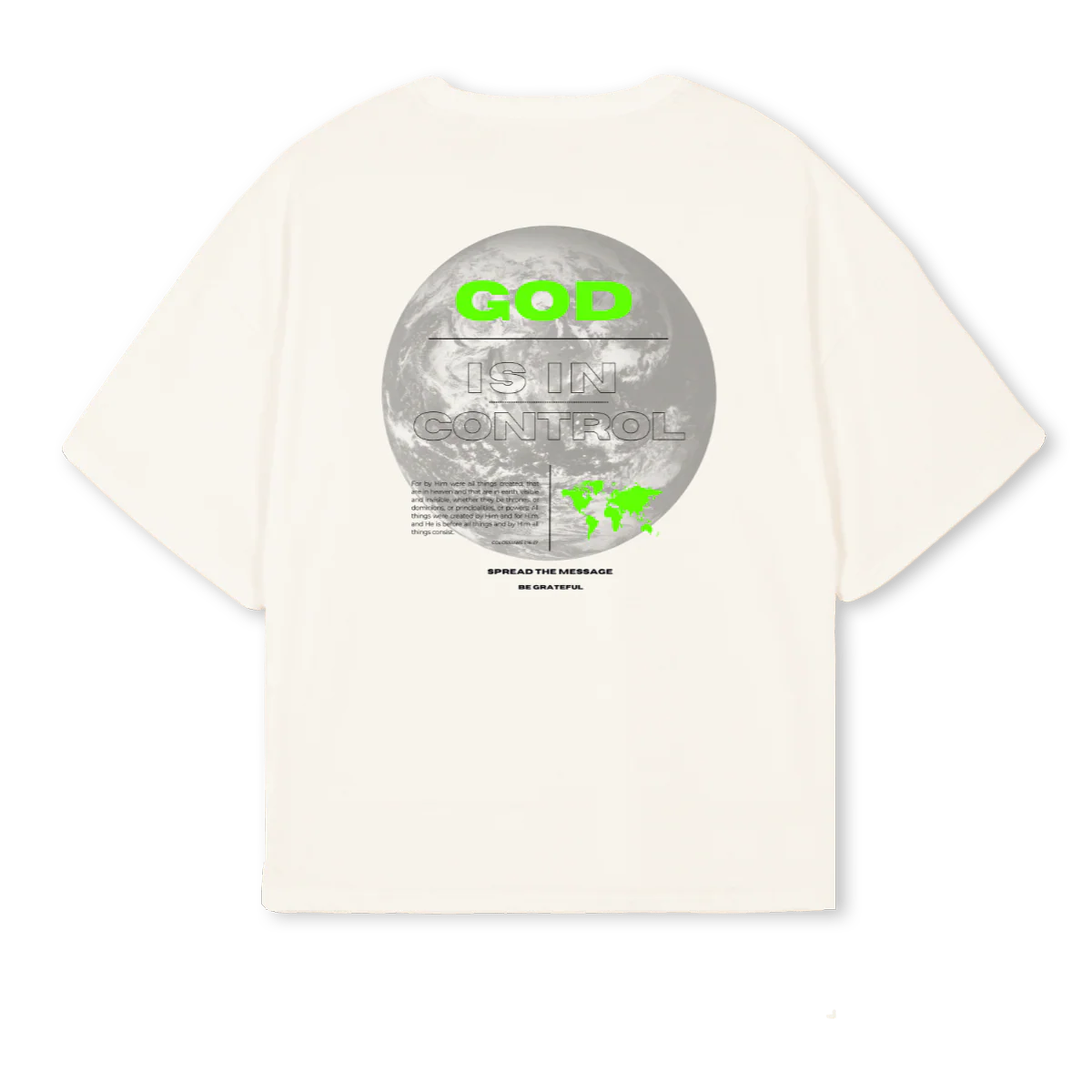 BOXTEE GIC  Vintage White Oversized Boxy Tee. - Image 2