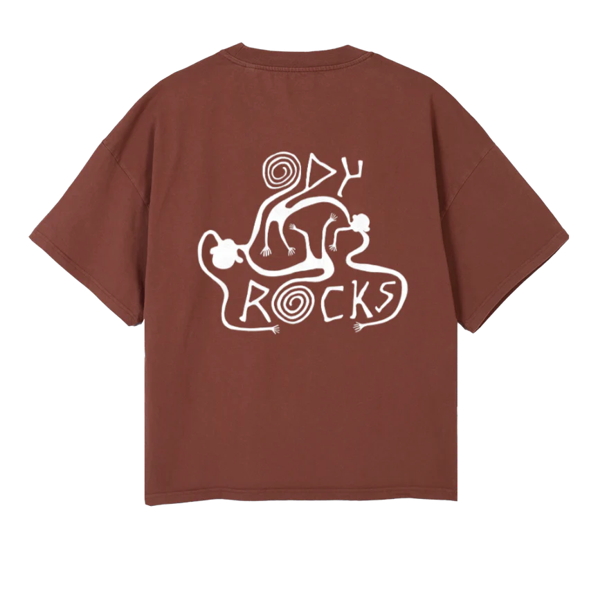 BRAUN Vintage Brown Oversized Boxy Tee. - Image 2