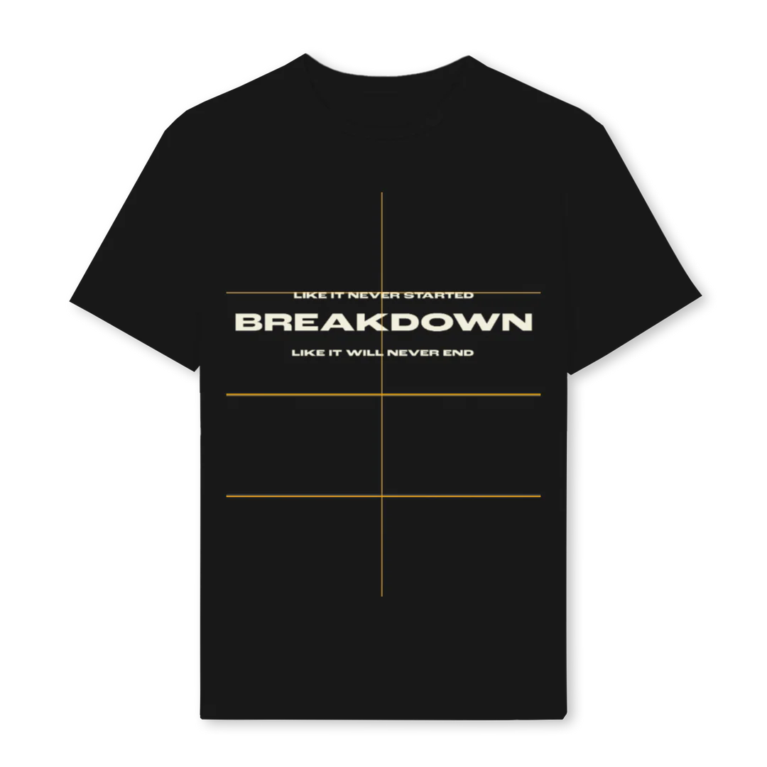 BREAKDOWNTWO Black Regular Tee.
