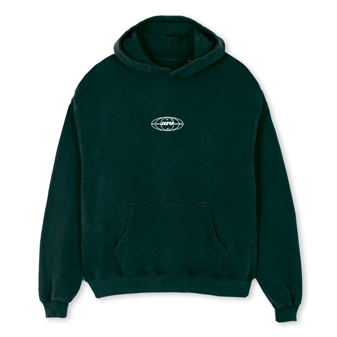 BULLET  Wild Green Oversized Hoodie.