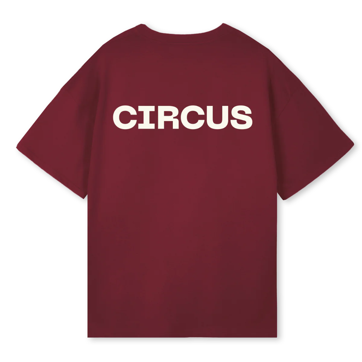 BURGOSCIRCUS Burgundy Oversized Tee. - Image 2