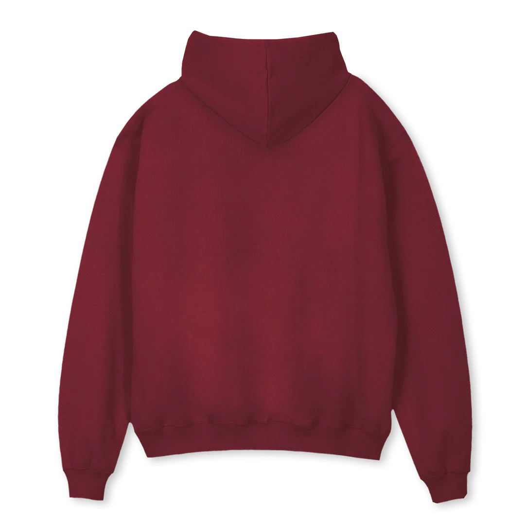 BURGUN Burgundy Oversized Hoodie. - Image 2