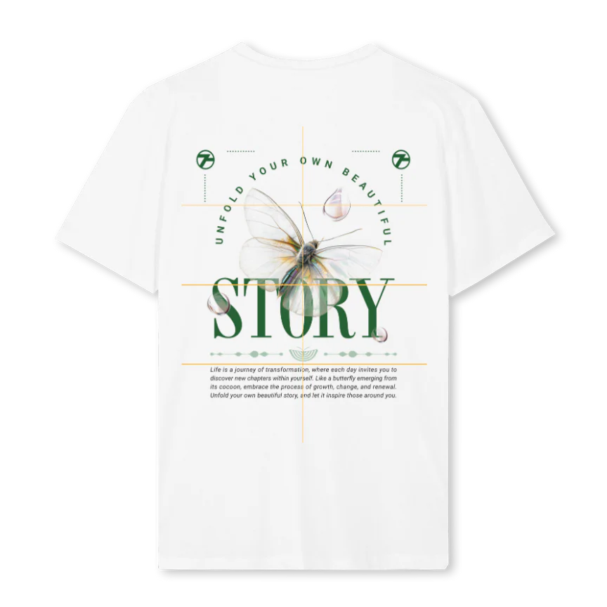 BUTTERFLYY White Regular Tee. - Image 2