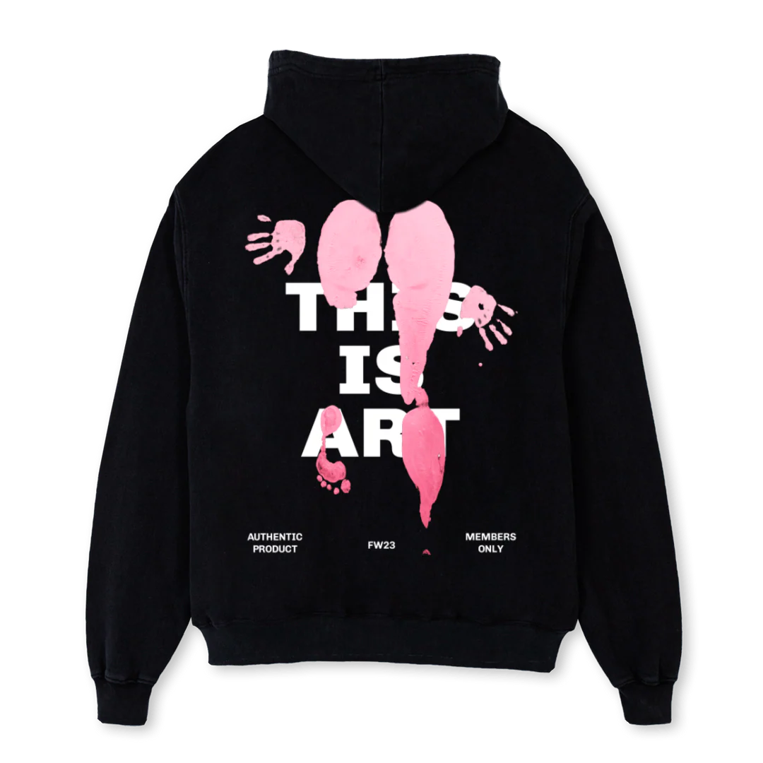 BUTTPRINT Black Oversized Hoodie. - Image 2
