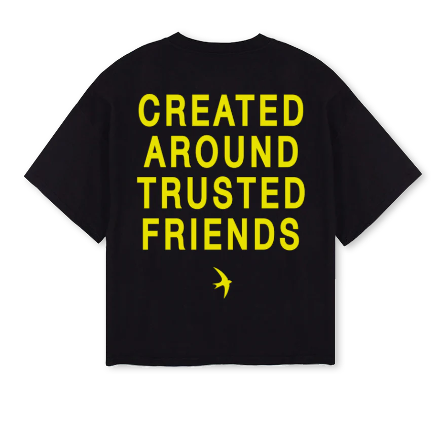 BY CATF Black Oversized Boxy Tee. - Image 2