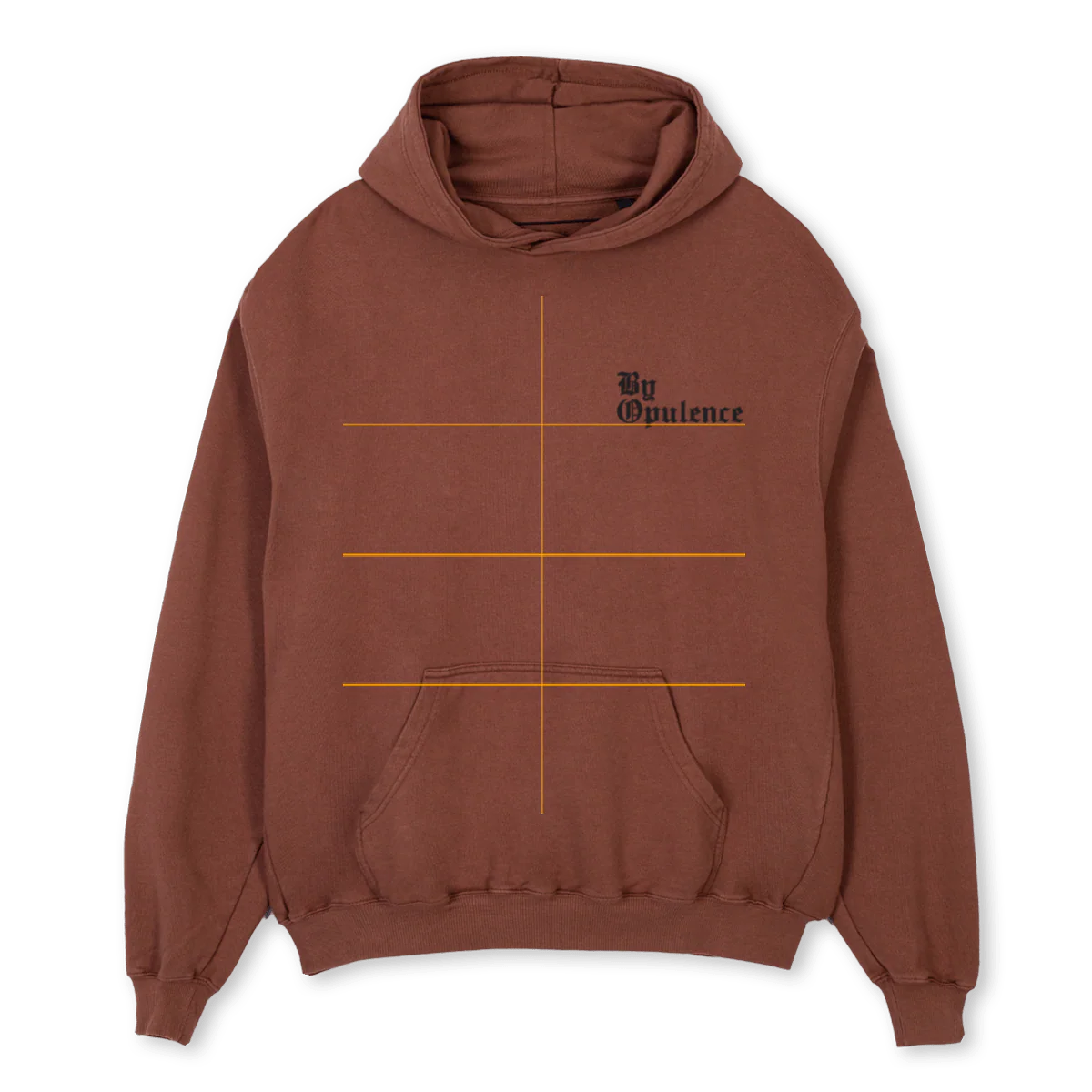 BYOPBROWNOH Vintage Brown Oversized Hoodie.