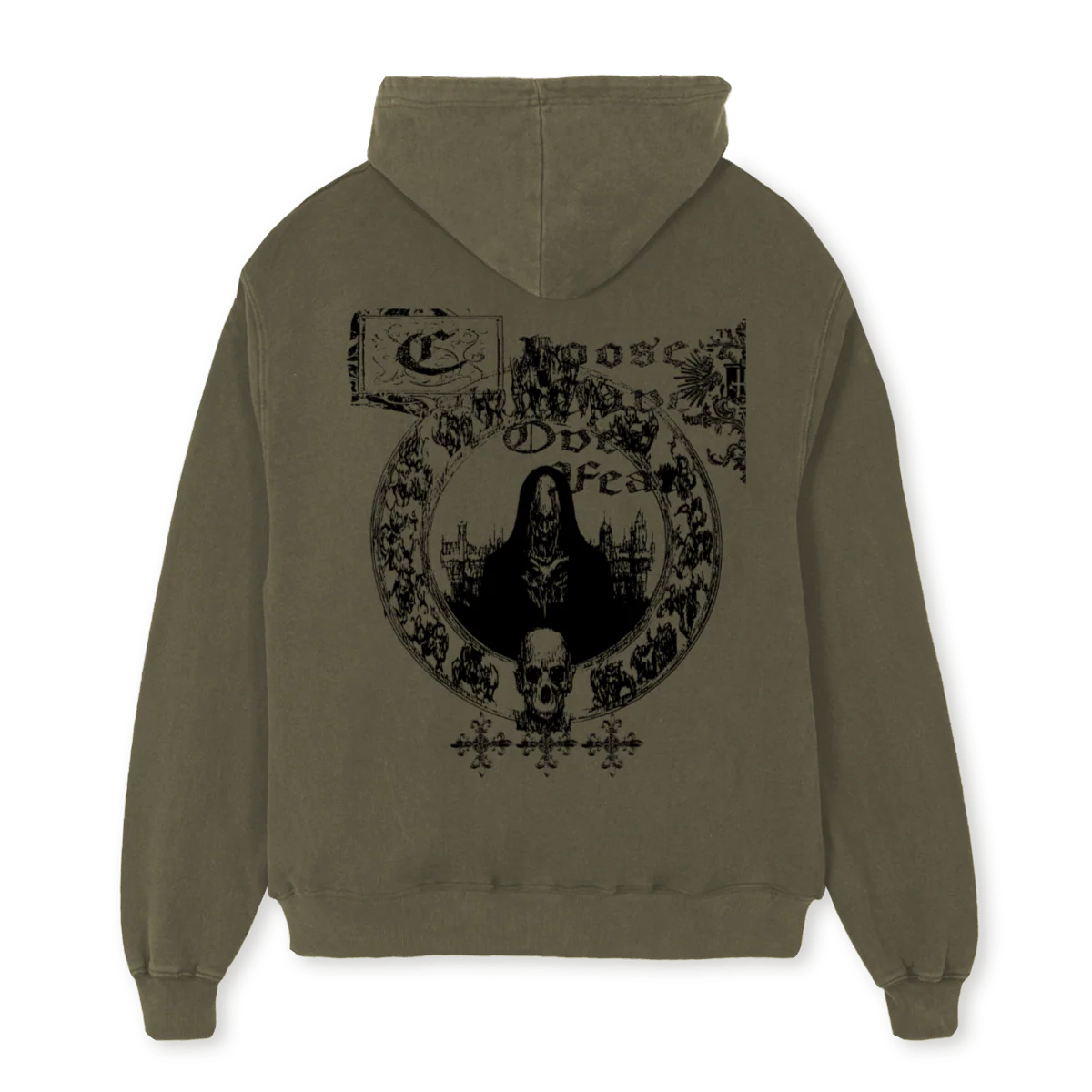 CALLOUTHOODIE Vintage Olive Oversized Hoodie. - Image 2