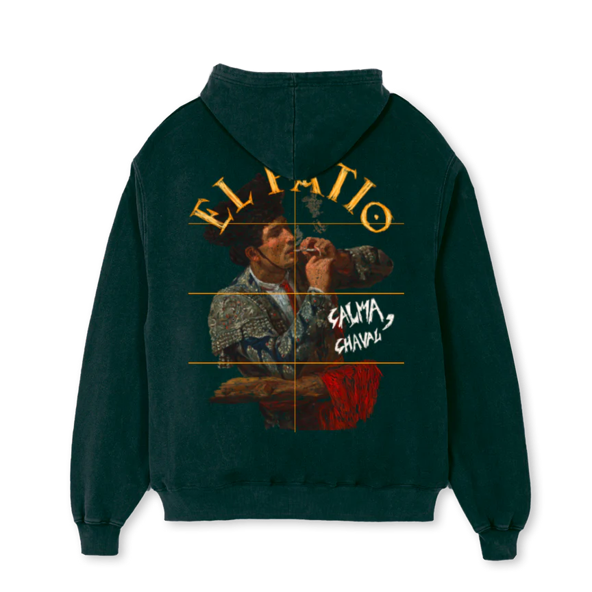 CALMACHAVALHOODIE Wild Green Oversized Hoodie. - Image 2