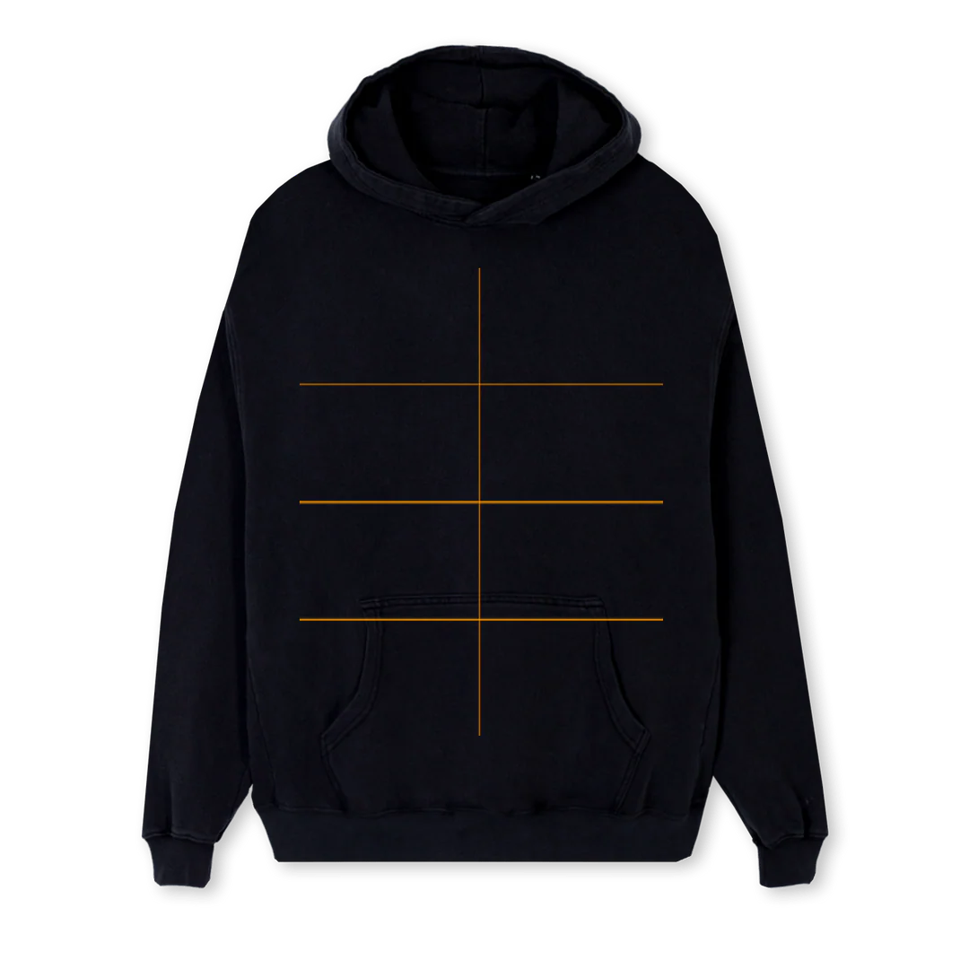 CANARYBRICKS Black Regular Hoodie.