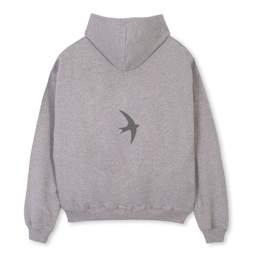 CATF ZIIP Grey Marl Oversized Zipped Hoodie. - Image 2