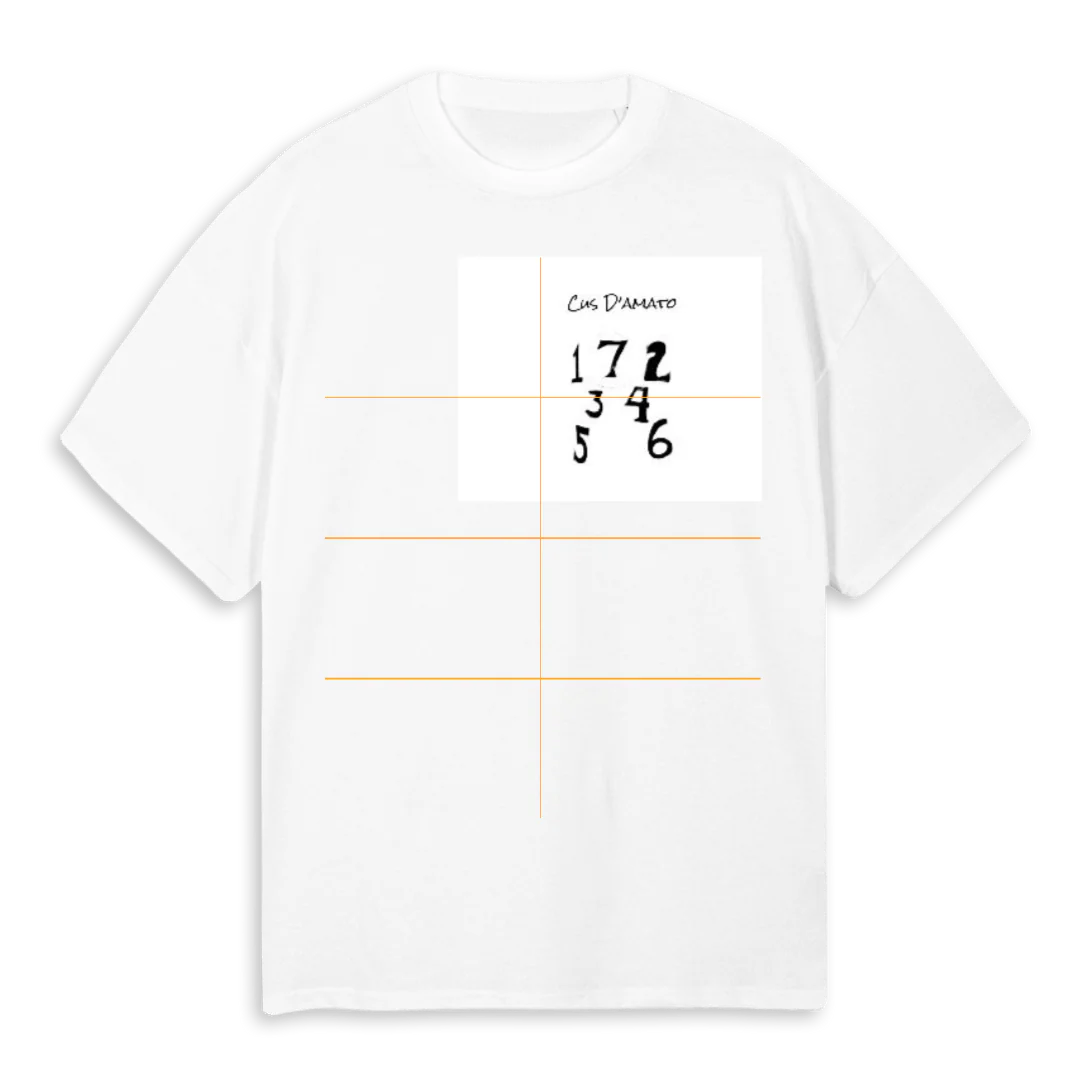 CDAMATO White Oversized Tee.