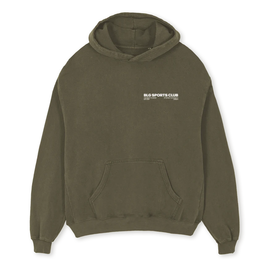 ALESS_2 Vintage Olive Oversized Hoodie