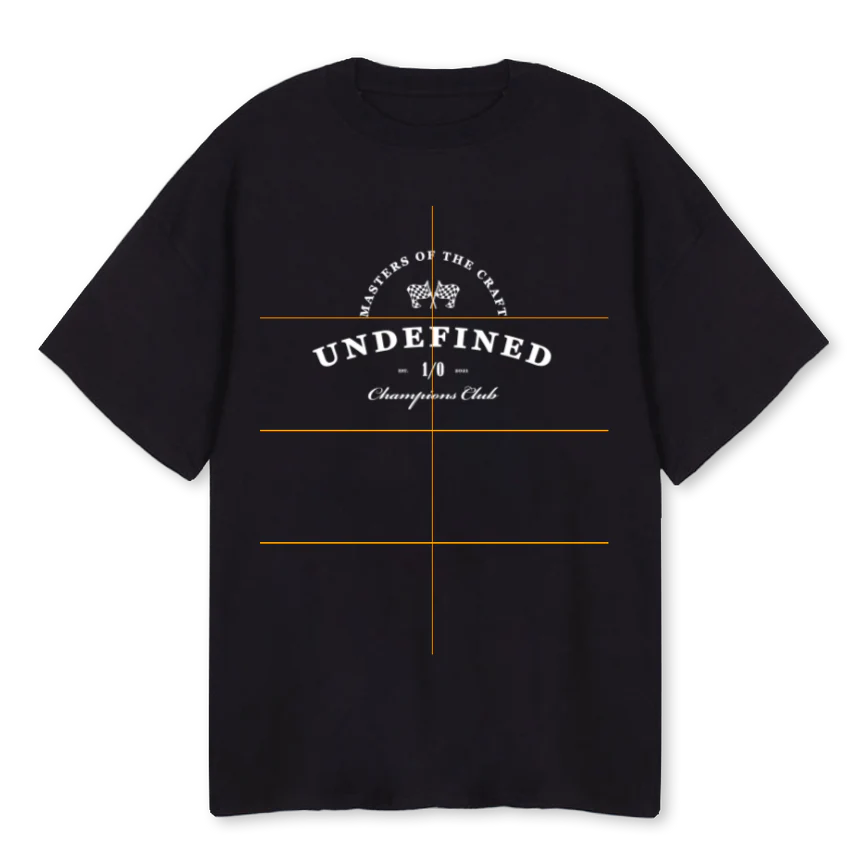 CHAMPIONS CLUBB Black Oversized Tee.