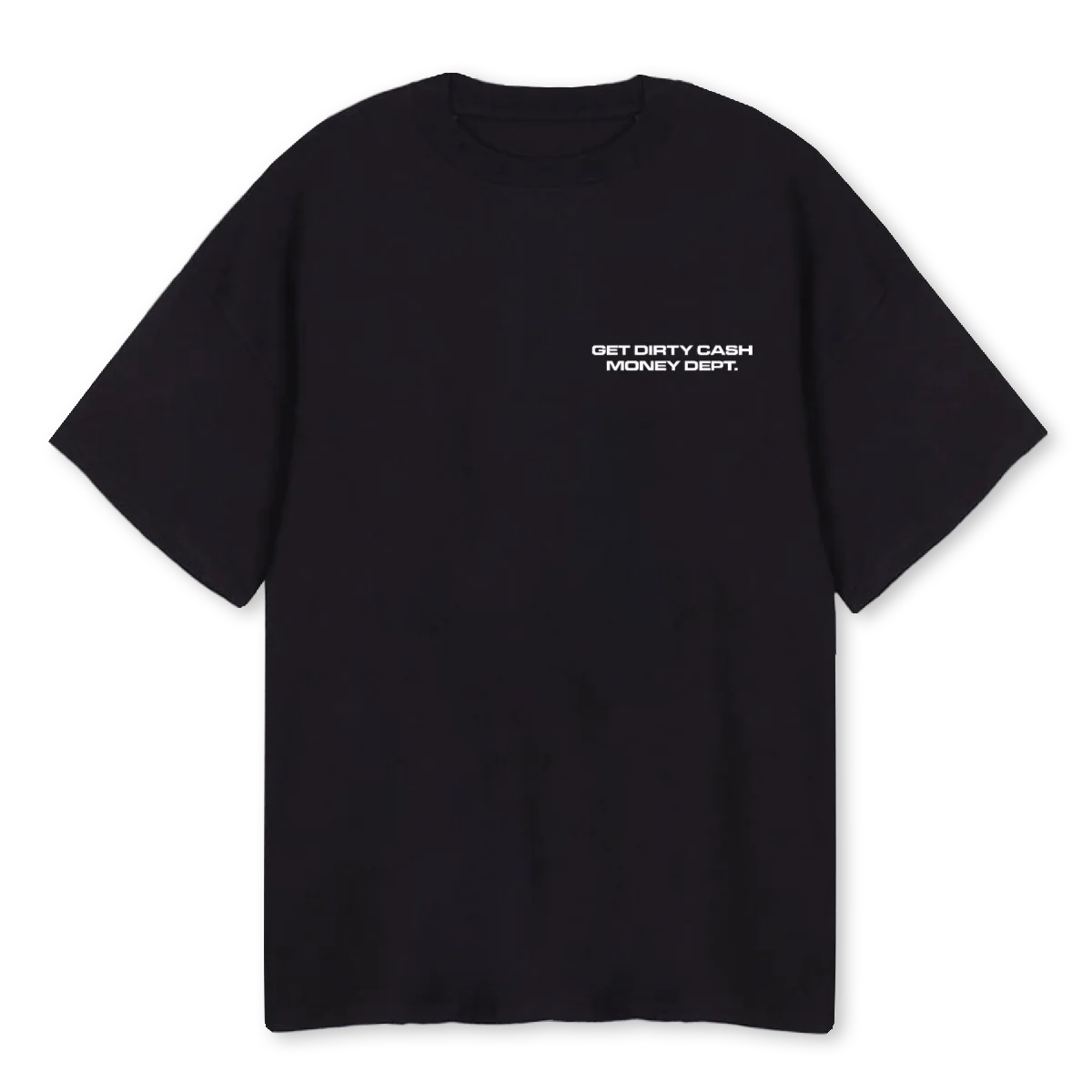 CHASE DR Black Oversized Tee.