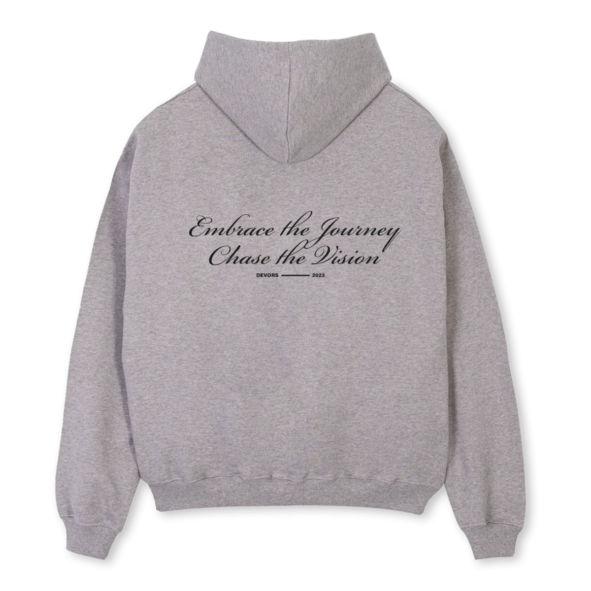 CHASETHEVISIONZIPT Grey Marl Oversized Zipped Hoodie. - Image 2