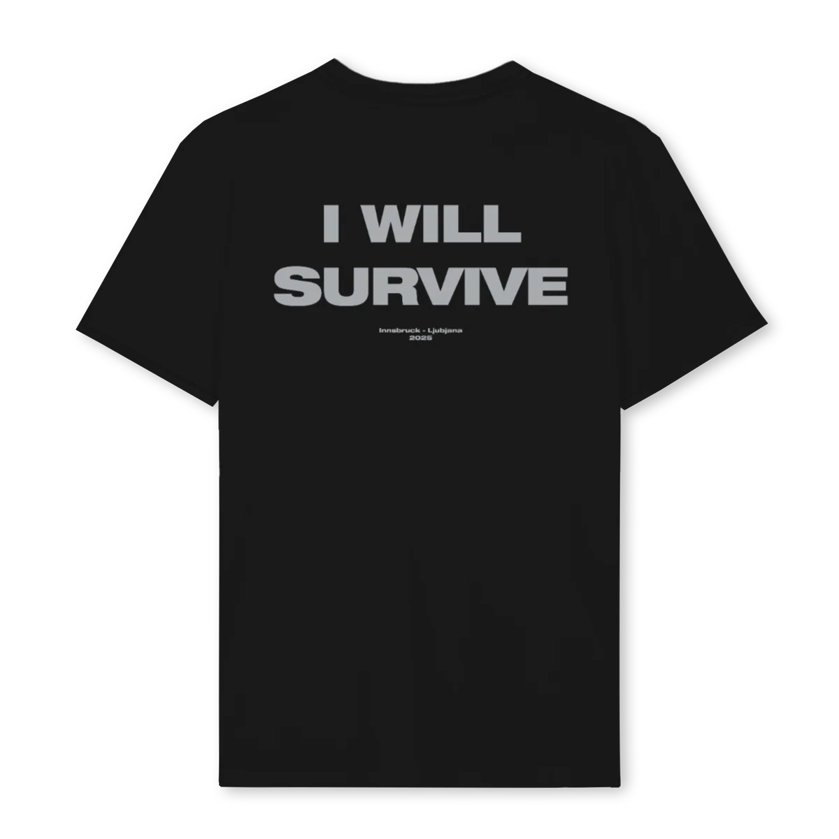 CHECK  Black Regular Tee. - Image 2