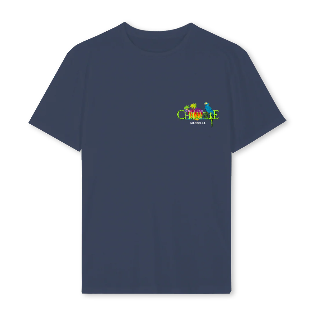 CHILLVILLE Navy Blue Regular Tee.