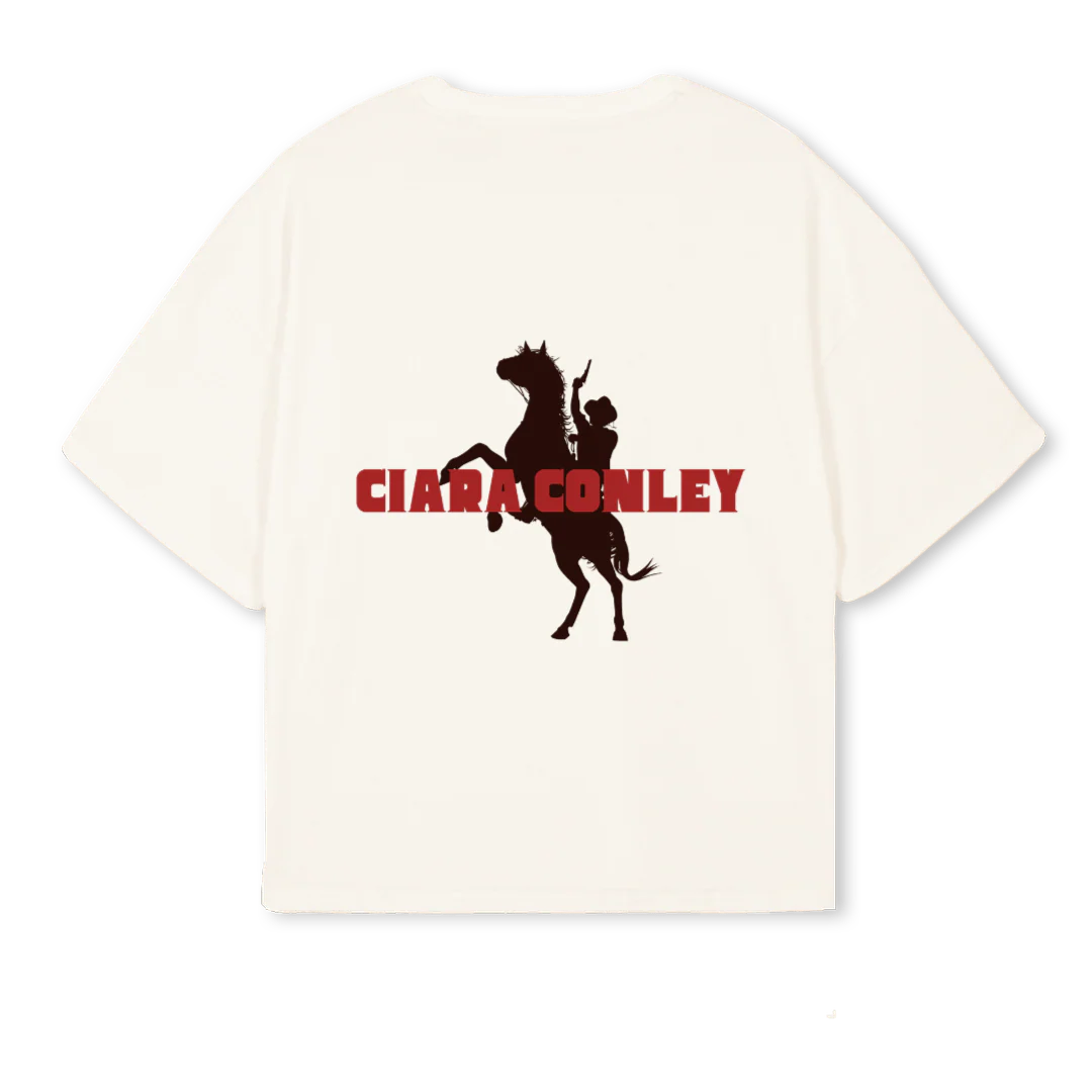 CIARACONLEY  Vintage White Oversized Boxy Tee. - Image 2