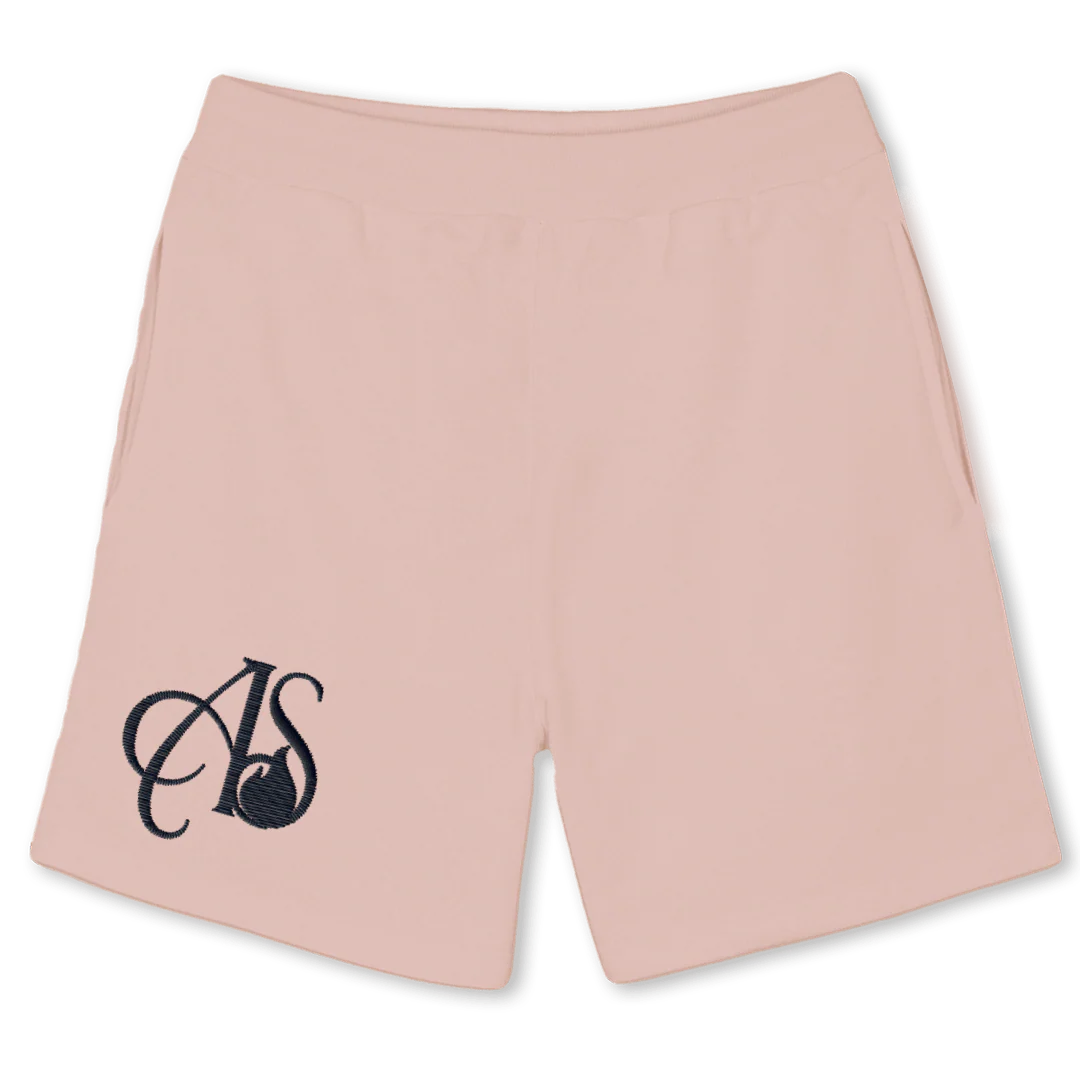 CLA SHOR Pink Clay Relaxed Sweatshorts.
