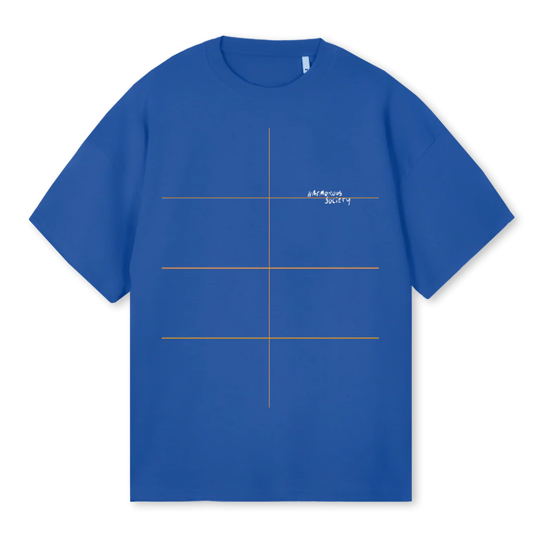 CLACKCACTISOCOBALT Cobalt Blue Oversized Tee.