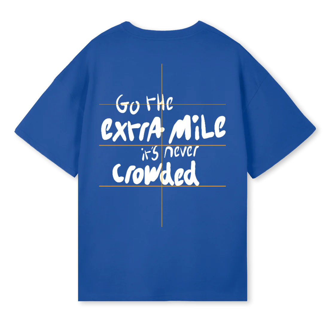 CLACKCACTISOCOBALT Cobalt Blue Oversized Tee. - Image 2