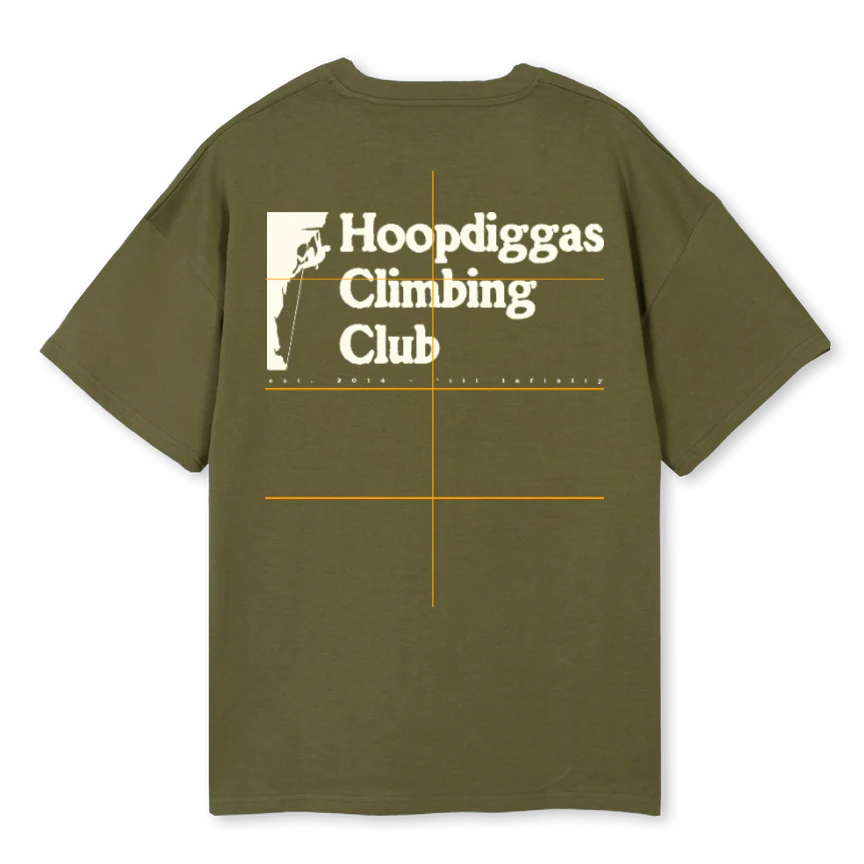 CLIMBING  Kaki Oversized Tee. - Image 2