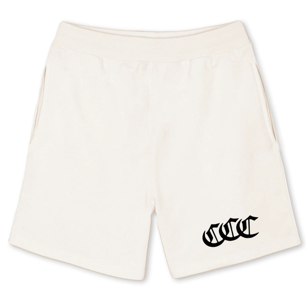 CLSCTRCPTS Vintage White Relaxed Sweatshorts.