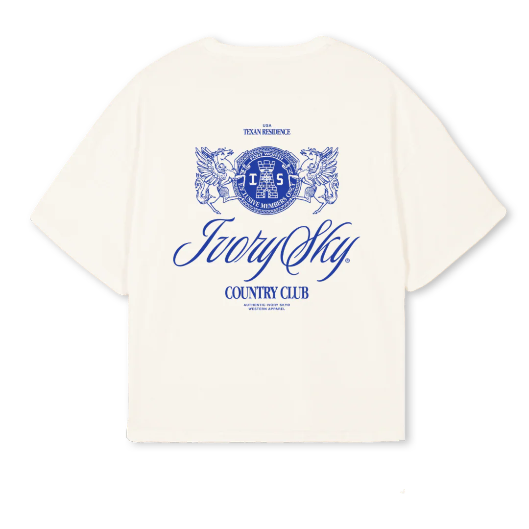 CLUBBLUE Vintage White Oversized Boxy Tee. - Image 2
